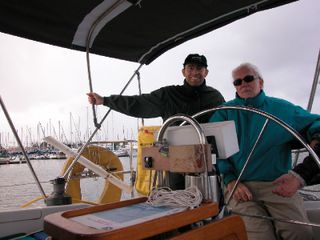 Two at the helm